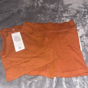 Matching set biker shorts and tank